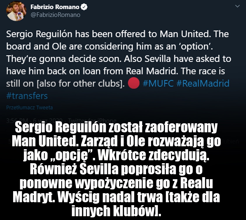 Piłkarz Realu ZAOFEROWANY Manchesterowi United!